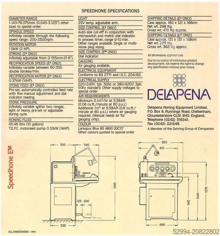 Honmaschine Delapena Speedhone E
