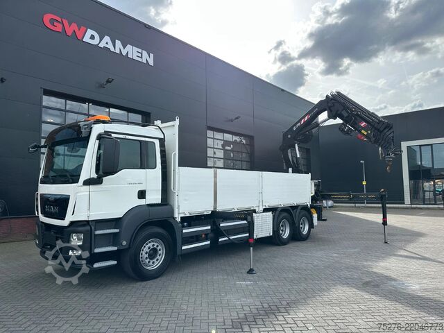 Crane truck MAN TGS 26.480 6x4 HIAB 377-8 , winch Euro 6