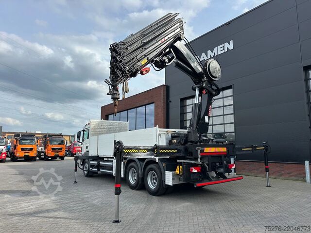 Crane truck MAN TGS 26.480 6x4 HIAB 377-8 , winch Euro 6