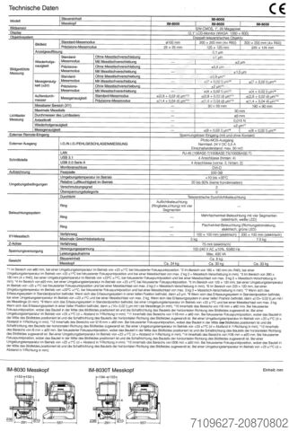 Messsystem Keyence IM-8030