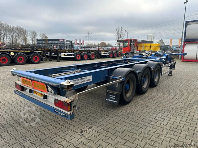 Container transportation Contar 40FT HIGH CUBE chassis / liftaxle / drumbrakes ...