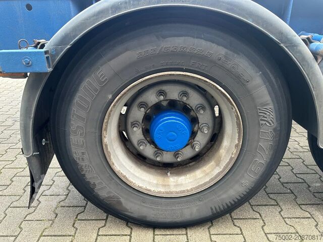 Container transportation Contar 40FT HIGH CUBE chassis / liftaxle / drumbrakes ...