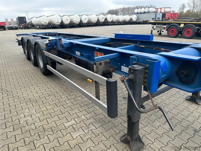 Container transportation Contar 40FT HIGH CUBE chassis / liftaxle / drumbrakes ...