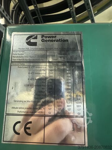 Generator NOW - Four Cummins 2,250 KVA Generators C2250 D5 Engine: QSK60-G9