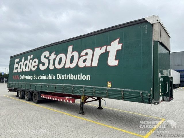 Open semitrailer with tarp Schmitz Cargobull Curtainsider Mega