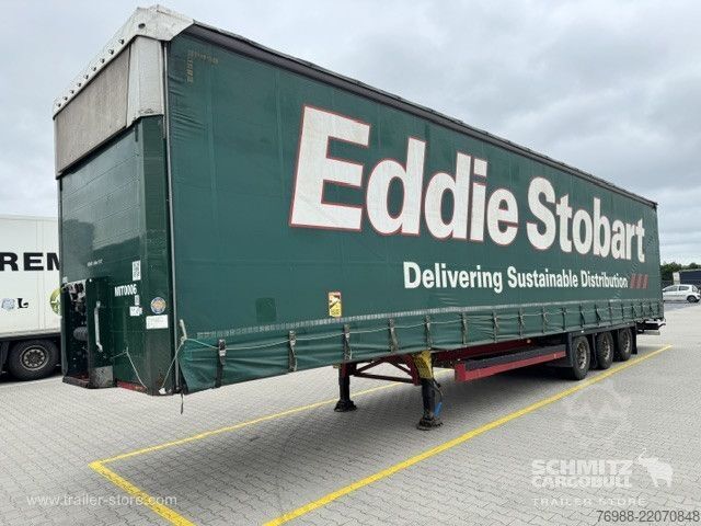 Open semitrailer with tarp Schmitz Cargobull Curtainsider Mega