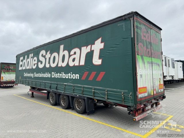 Open semitrailer with tarp Schmitz Cargobull Curtainsider Mega