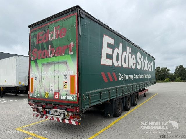 Open semitrailer with tarp Schmitz Cargobull Curtainsider Mega