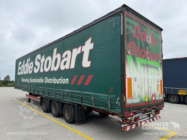 Open semitrailer with tarp Schmitz Cargobull Curtainsider Mega