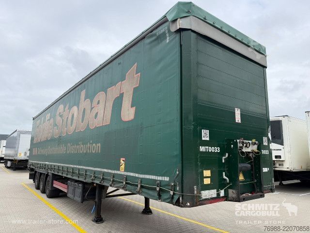 Open semitrailer with tarp Schmitz Cargobull Curtainsider Mega