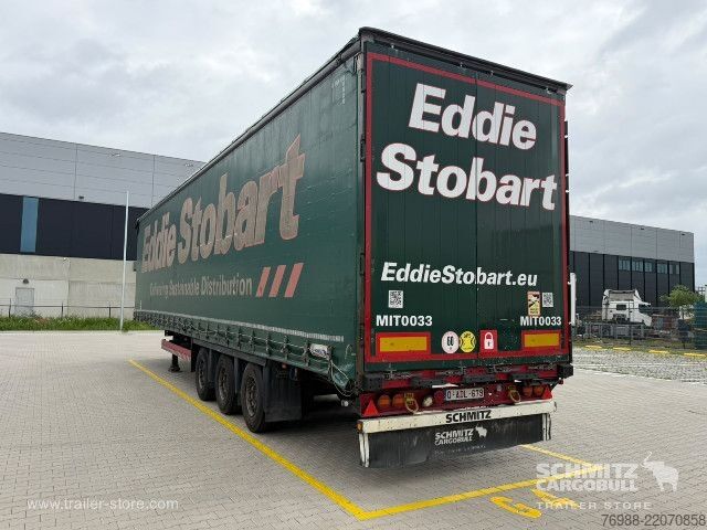 Open semitrailer with tarp Schmitz Cargobull Curtainsider Mega