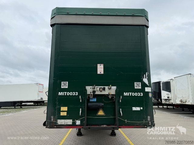 Open semitrailer with tarp Schmitz Cargobull Curtainsider Mega