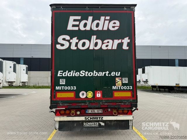 Open semitrailer with tarp Schmitz Cargobull Curtainsider Mega