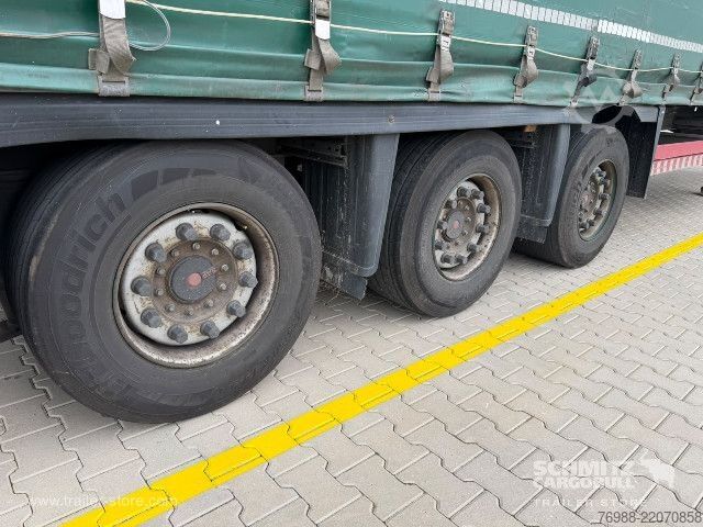 Open semitrailer with tarp Schmitz Cargobull Curtainsider Mega