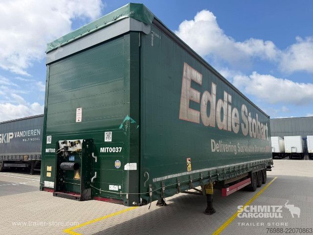 Open semitrailer with tarp Schmitz Cargobull Curtainsider Mega