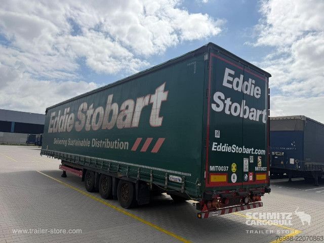 Open semitrailer with tarp Schmitz Cargobull Curtainsider Mega