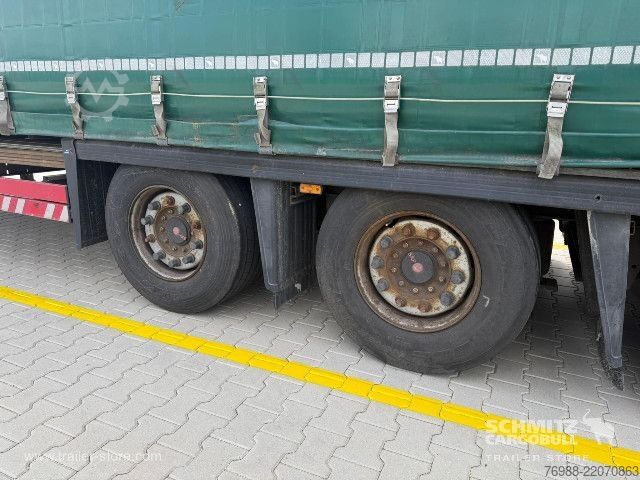Open semitrailer with tarp Schmitz Cargobull Curtainsider Mega