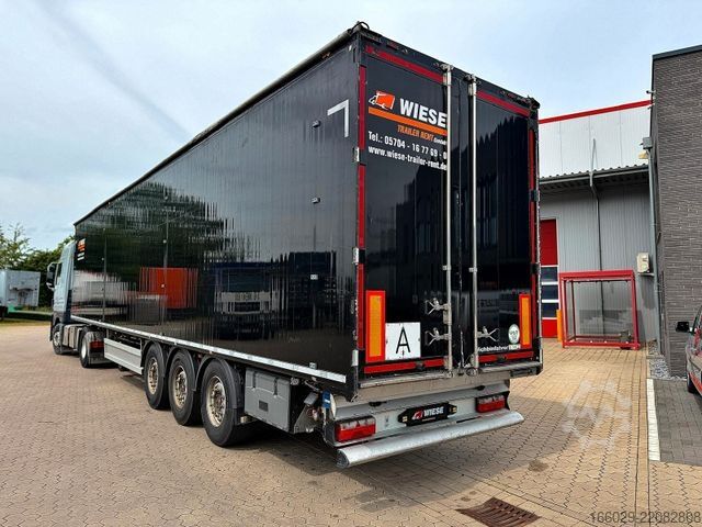 Walking floor semitrailer KRAKER Schubboden 10 mm Boden, sehr sauber