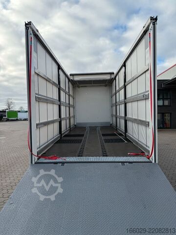 Car carrier truck MAN TGX 26.440 6x2 mit Schwerlast-Ladebordwand Rampe