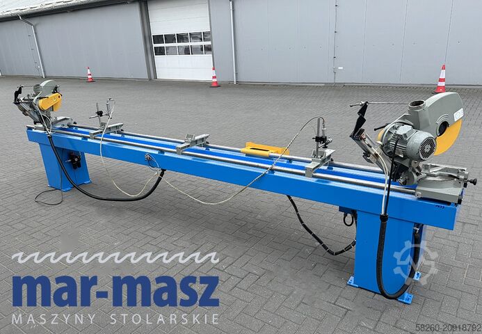 Double mitre saw for wood and aluminium PERTICI typ UNIVER 330IP 