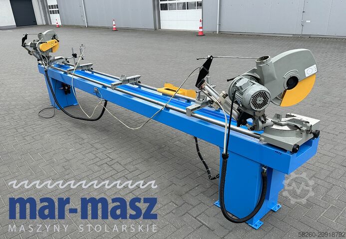 Double mitre saw for wood and aluminium PERTICI typ UNIVER 330IP 