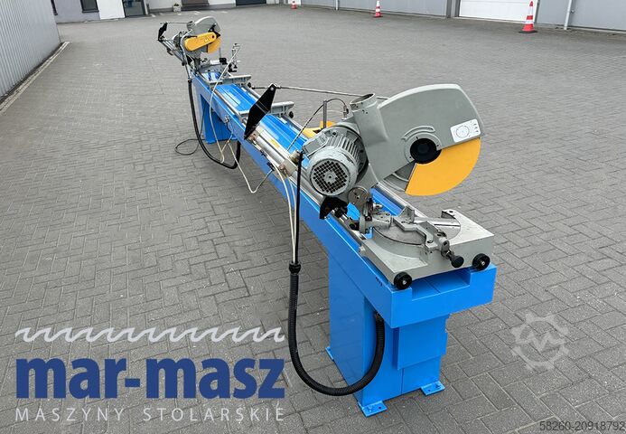 Double mitre saw for wood and aluminium PERTICI typ UNIVER 330IP 