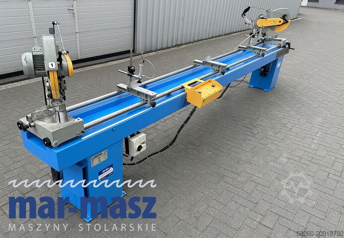 Double mitre saw for wood and aluminium PERTICI typ UNIVER 330IP 
