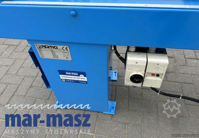 Double mitre saw for wood and aluminium PERTICI typ UNIVER 330IP 