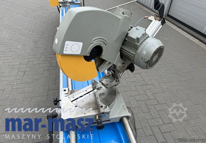 Double mitre saw for wood and aluminium PERTICI typ UNIVER 330IP 