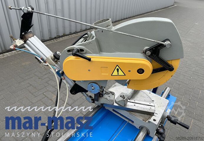 Double mitre saw for wood and aluminium PERTICI typ UNIVER 330IP 