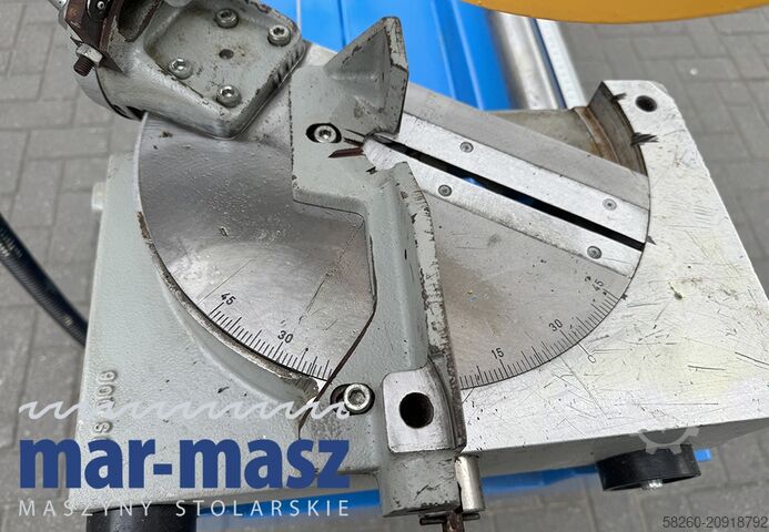 Double mitre saw for wood and aluminium PERTICI typ UNIVER 330IP 