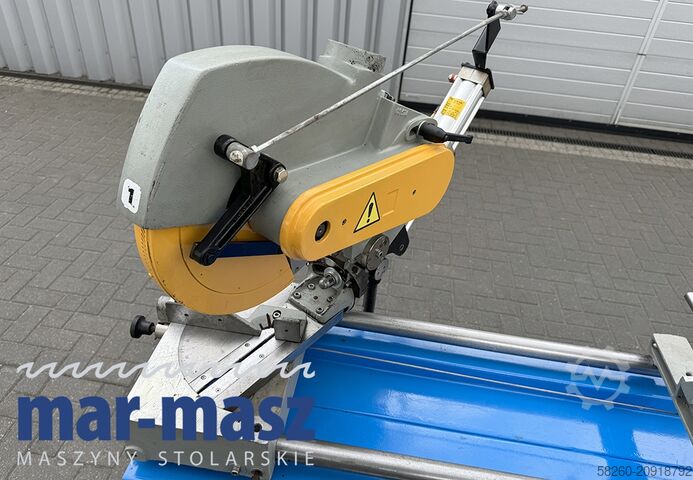 Double mitre saw for wood and aluminium PERTICI typ UNIVER 330IP 