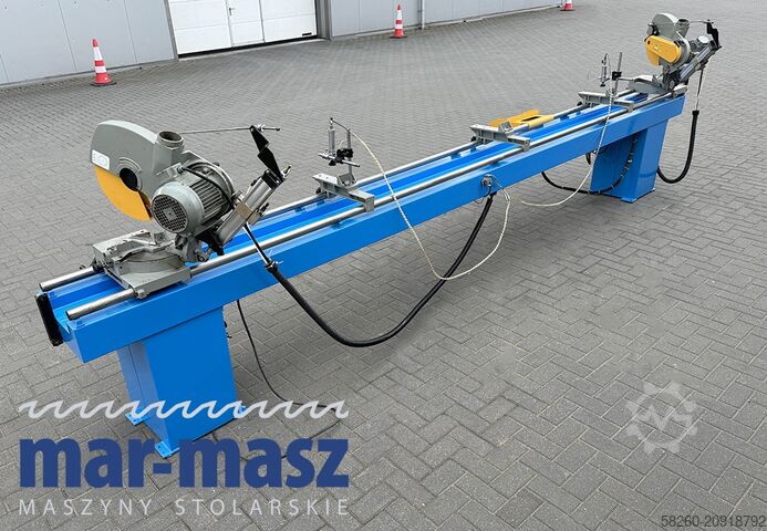 Double mitre saw for wood and aluminium PERTICI typ UNIVER 330IP 