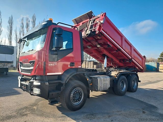 Three-sided tipper truck IVECO AD 260T45 BB Dautel Bordmatic 6x4
