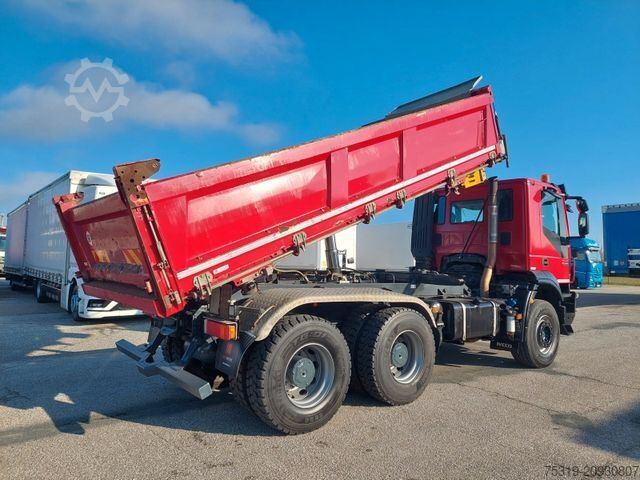 Three-sided tipper truck IVECO AD 260T45 BB Dautel Bordmatic 6x4