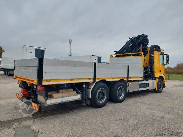 Flatbed truck MERCEDES-BENZ Arocs 2640 6X2 + Hiab XS 477 Hipro