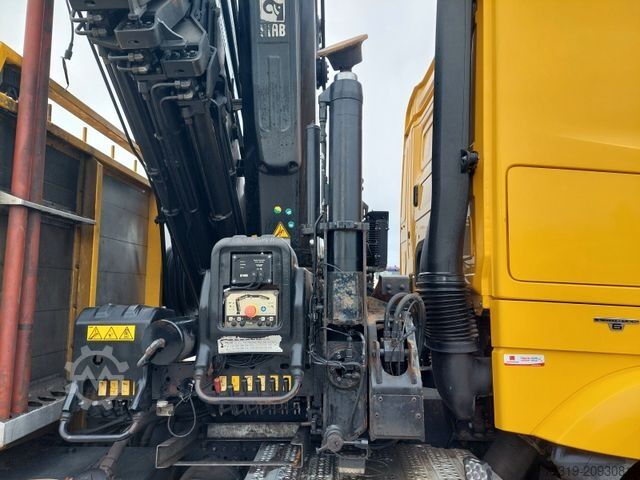 Flatbed truck MERCEDES-BENZ Arocs 2640 6X2 + Hiab XS 477 Hipro