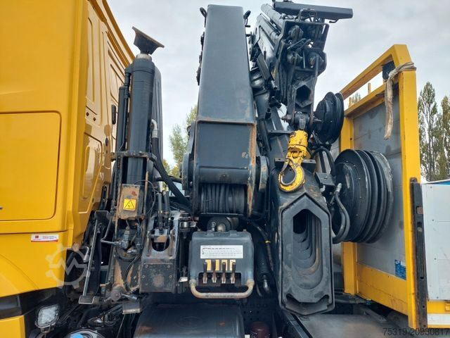 Flatbed truck MERCEDES-BENZ Arocs 2640 6X2 + Hiab XS 477 Hipro