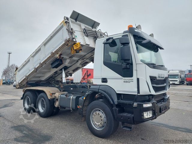 Three-sided tipper truck IVECO AD 260T45 BB Dautel Bordmatic 6x4