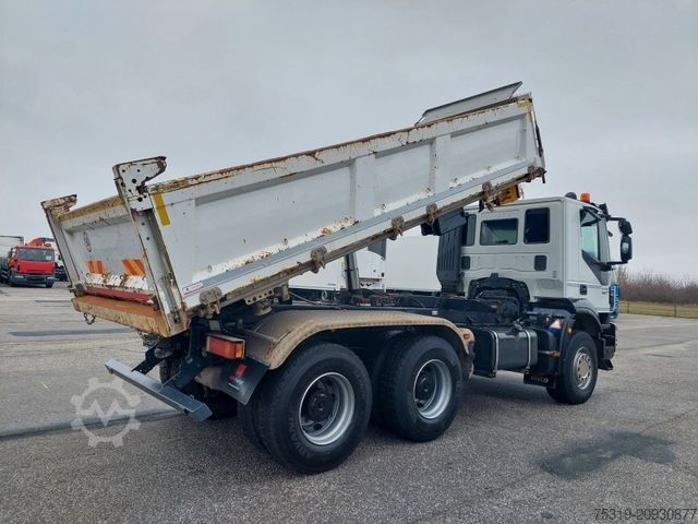 Three-sided tipper truck IVECO AD 260T45 BB Dautel Bordmatic 6x4