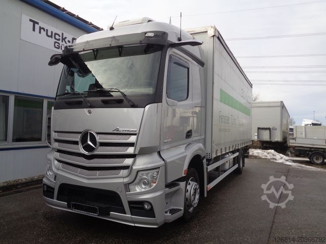 Flatbed truck with tarp MERCEDES-BENZ Actros 1827 L 7,3 M P+P