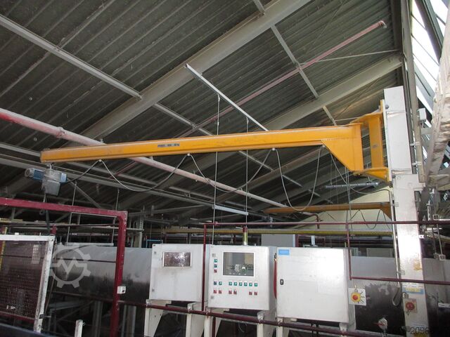 Wall-mounted slewing jib crane Slewing jib crane Chain hoist Demag KBK2 Drehkran Hallenkran Kran 80KG KBKII 3m Demag DC Kettenzug NL 80KG