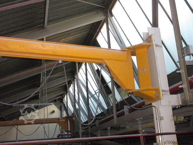 Wall-mounted slewing jib crane Slewing jib crane Chain hoist Demag KBK2 Drehkran Hallenkran Kran 80KG KBKII 3m Demag DC Kettenzug NL 80KG