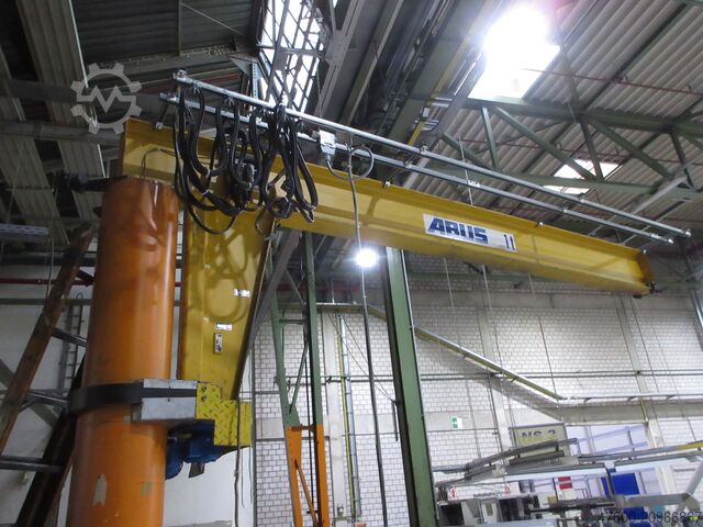Column swing crane Chain Hoist Abus VS Kran Drehkran Hallenkran 1t Abus Kettenzug GM NL 1000Kg L 4m H 3,8m