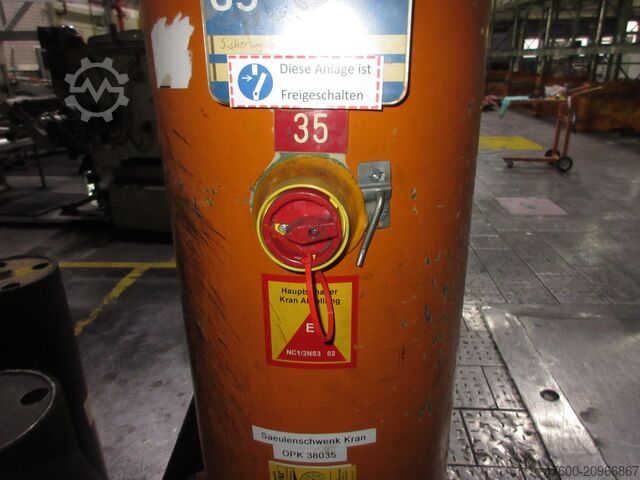 Column swing crane Chain Hoist Abus VS Kran Drehkran Hallenkran 1t Abus Kettenzug GM NL 1000Kg L 4m H 3,8m