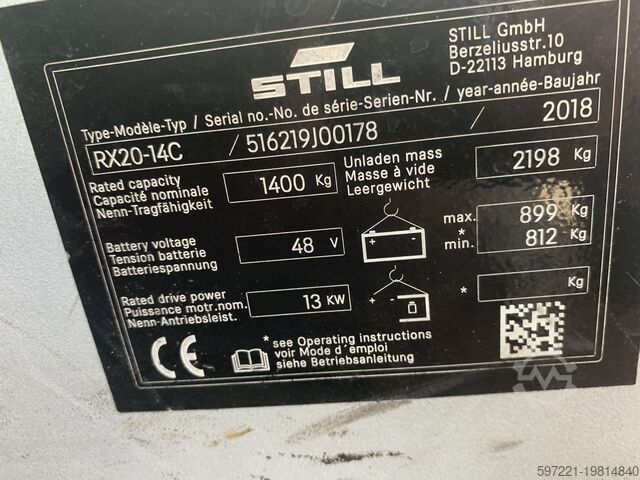 Electric - 3 wheels Still RX20-14C