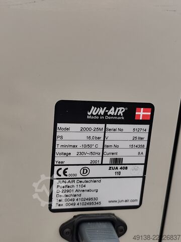 Kolbenkompressor, Ölfrei in Schallschutzgehäuse JUN-AIR 2000-25M