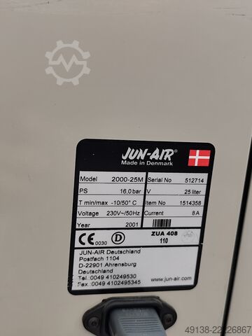 Kolbenkompressor, Ölfrei in Schallschutzgehäuse JUN-AIR 2000-25M