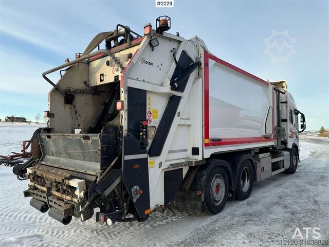 Abfallsammelfahrzeug Volvo FM500 6x2 refuse collection truck with Norba 2-com
