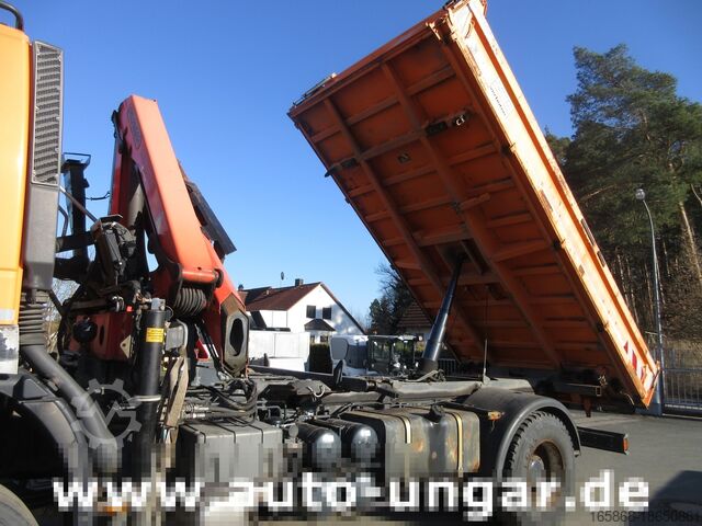 Kipper LKW Iveco Trakker 360 Kipper 4x4 Kran Palfinger